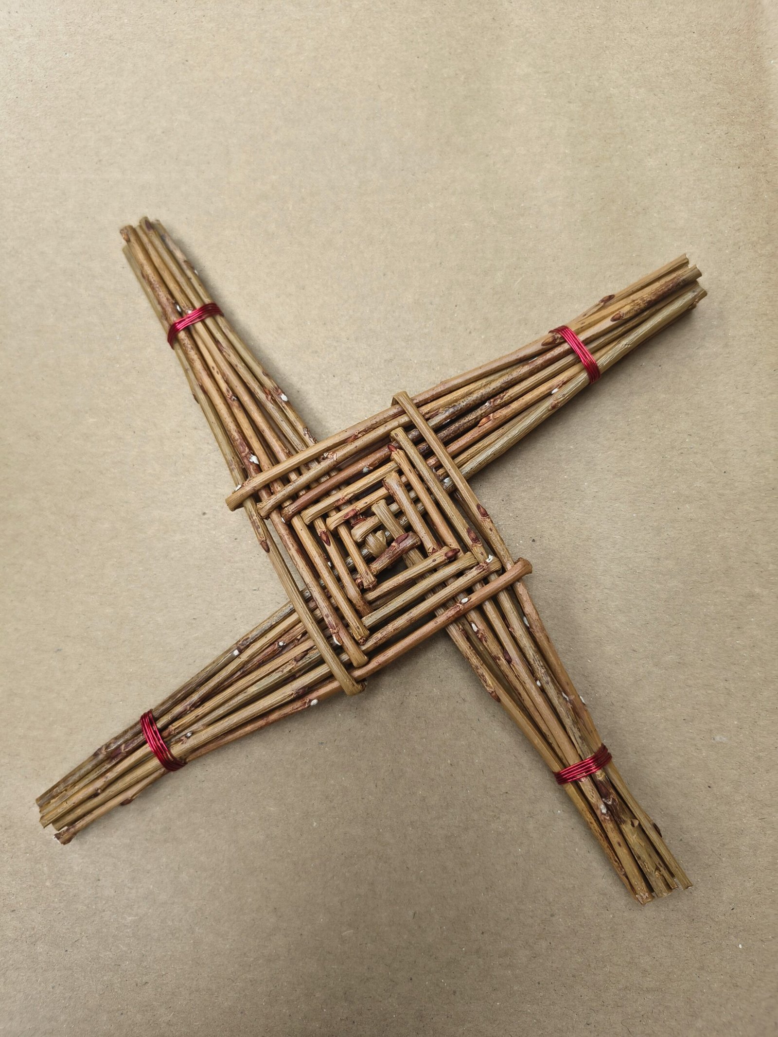 Handmade willow St. Brigid's Cross - Image 2