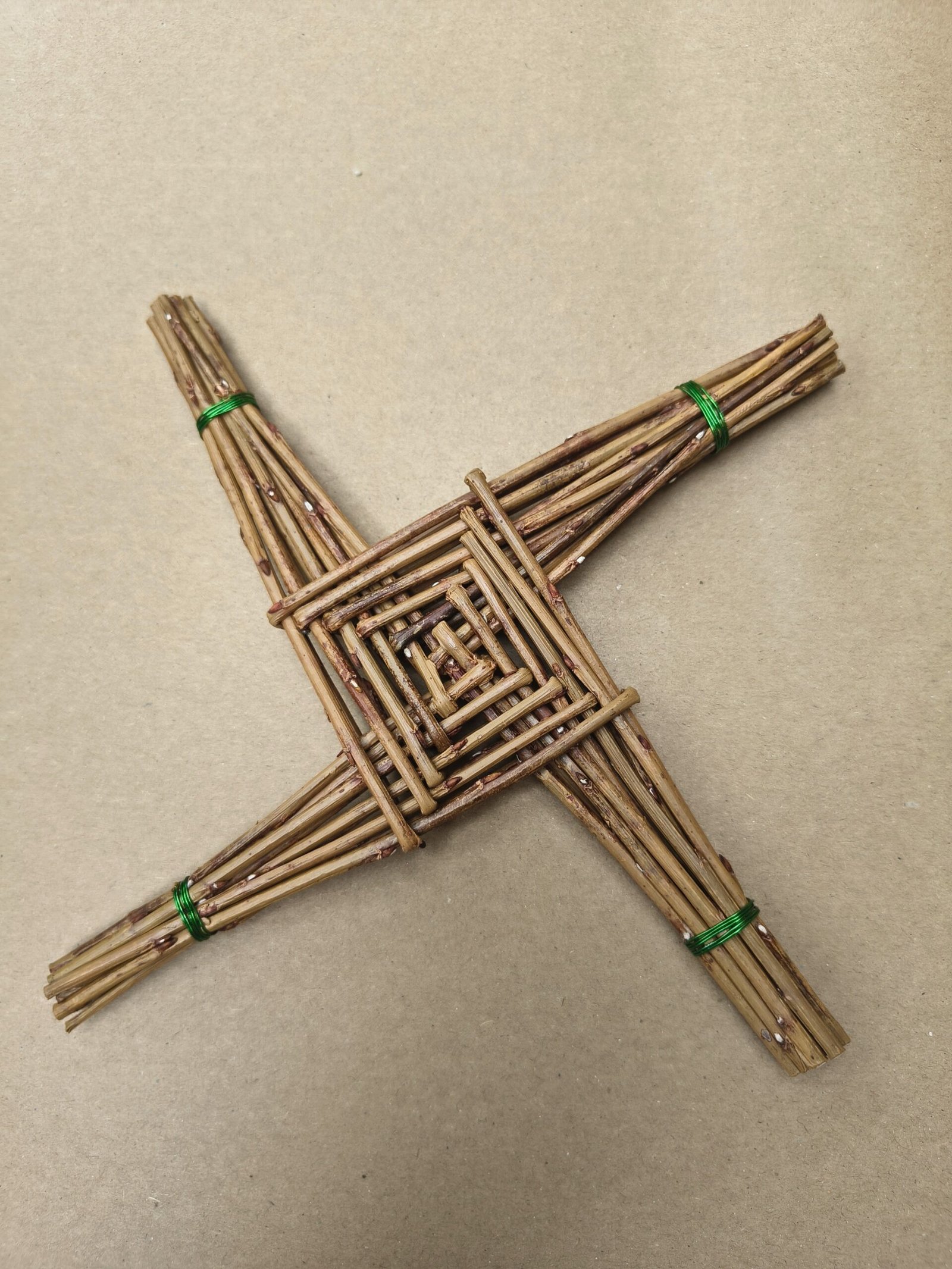 Handmade willow St. Brigid's Cross - Image 3