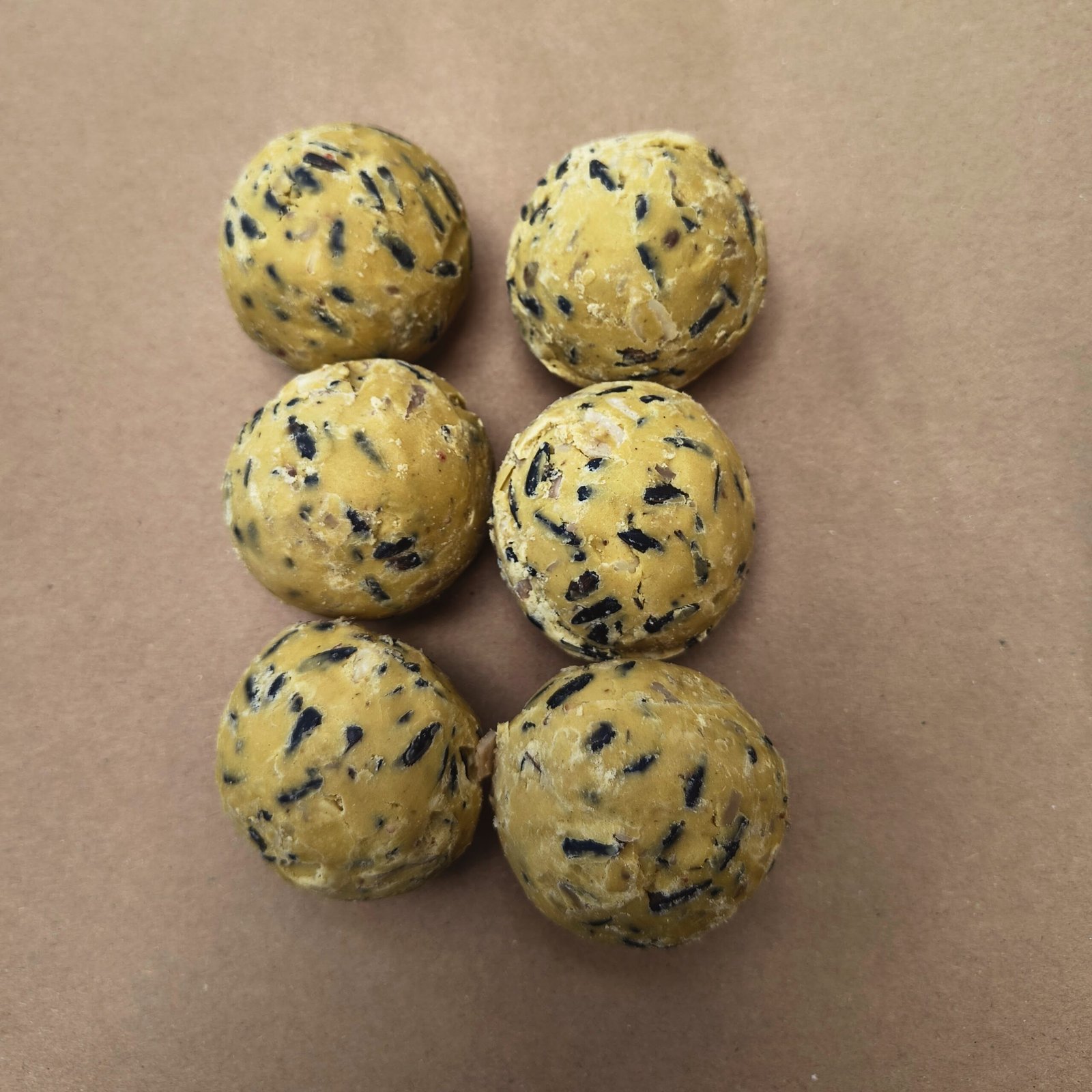 set of 6 suet ball bird food